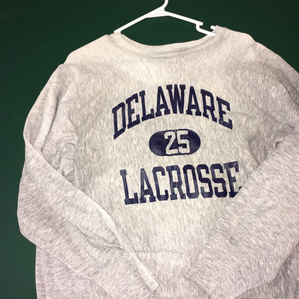 Champion Reverse Weave Delaware Lacrosse Crew Neck